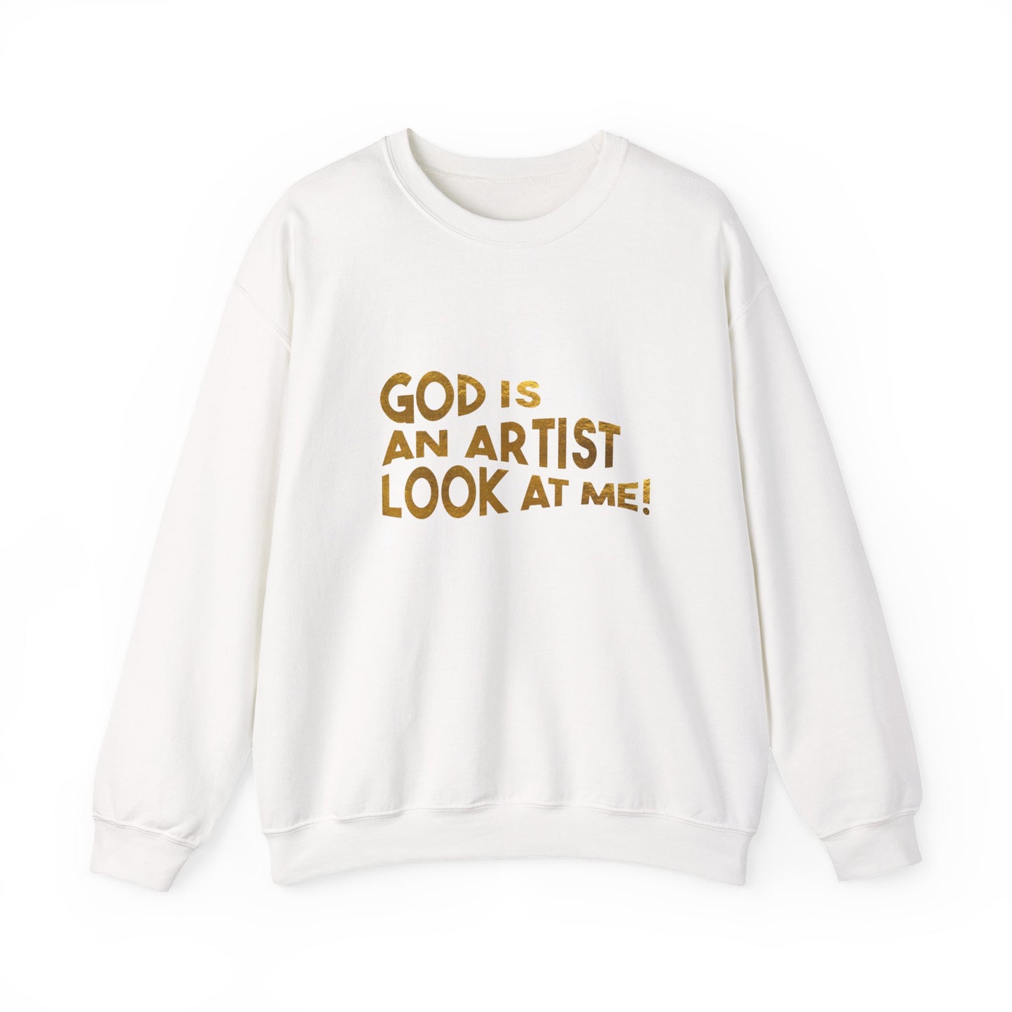 God Is an Artist Crewneck Sweatshirt - Inspirational Sweatshirt, Unisex Gift, Spiritual Wear, Cozy Pullover, Art Lover Apparel
