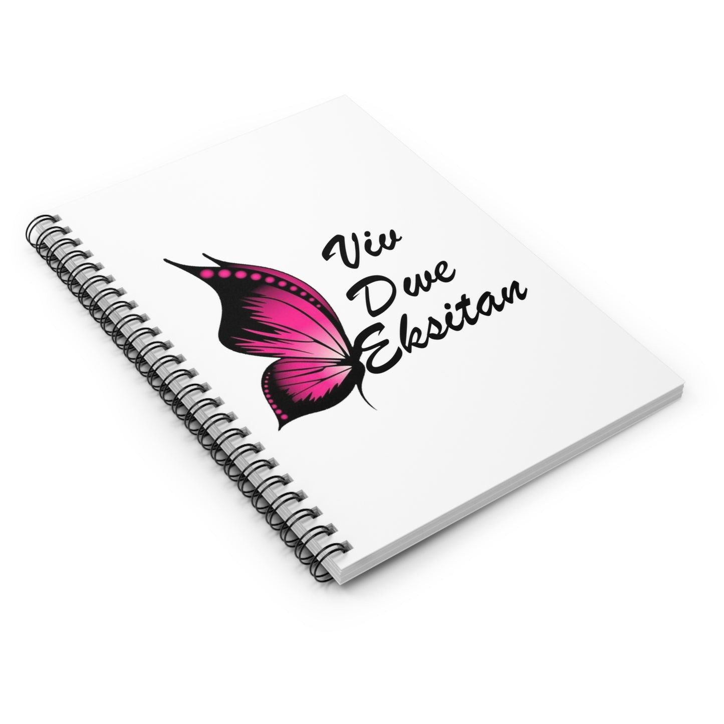 Inspirational Butterfly Spiral Notebook - Ruled Line for Journaling