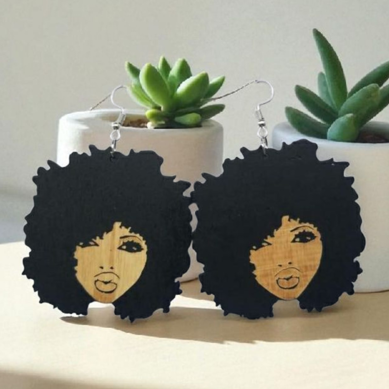 Afro Queen Statement Earrings.Lightweight, Bold & Unapologetically You