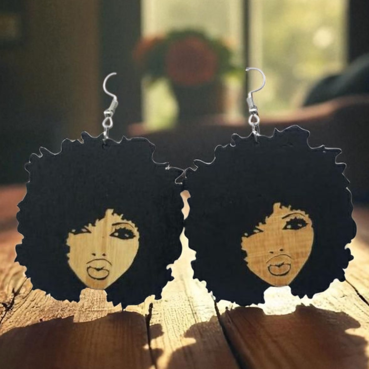 Afro Queen Statement Earrings.Lightweight, Bold & Unapologetically You