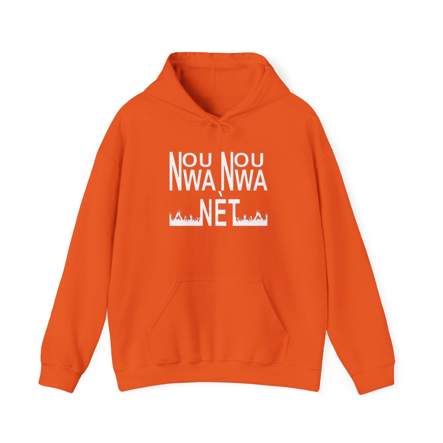 Minimalist Unisex Heavy Blend Hoodie - Soft White Sweatshirt for Casual Style