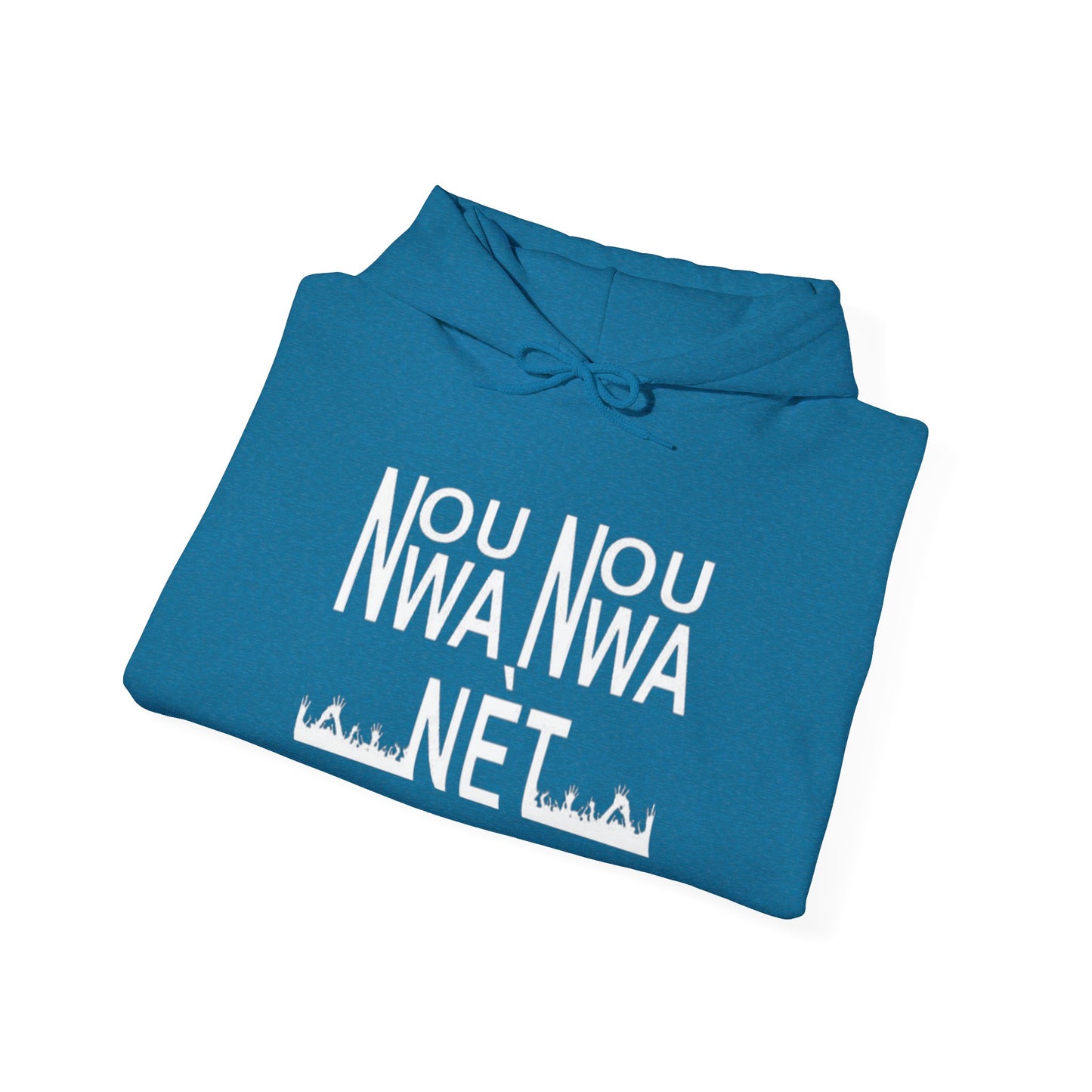 Minimalist Unisex Heavy Blend Hoodie - Soft White Sweatshirt for Casual Style