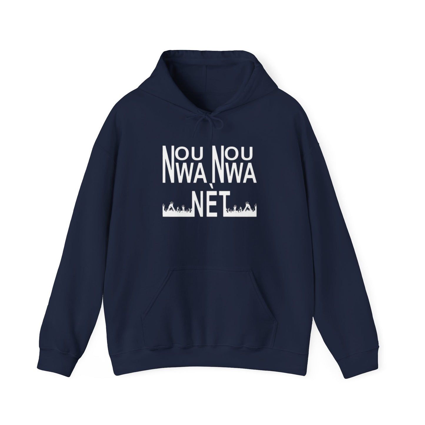 Minimalist Unisex Heavy Blend Hoodie - Soft White Sweatshirt for Casual Style