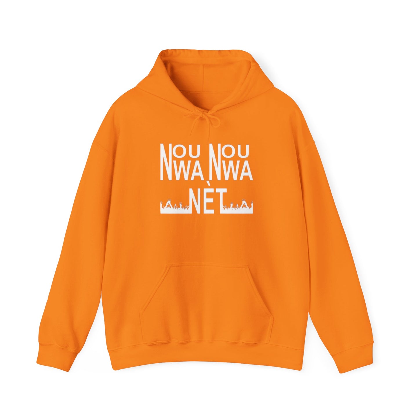Minimalist Unisex Heavy Blend Hoodie - Soft White Sweatshirt for Casual Style