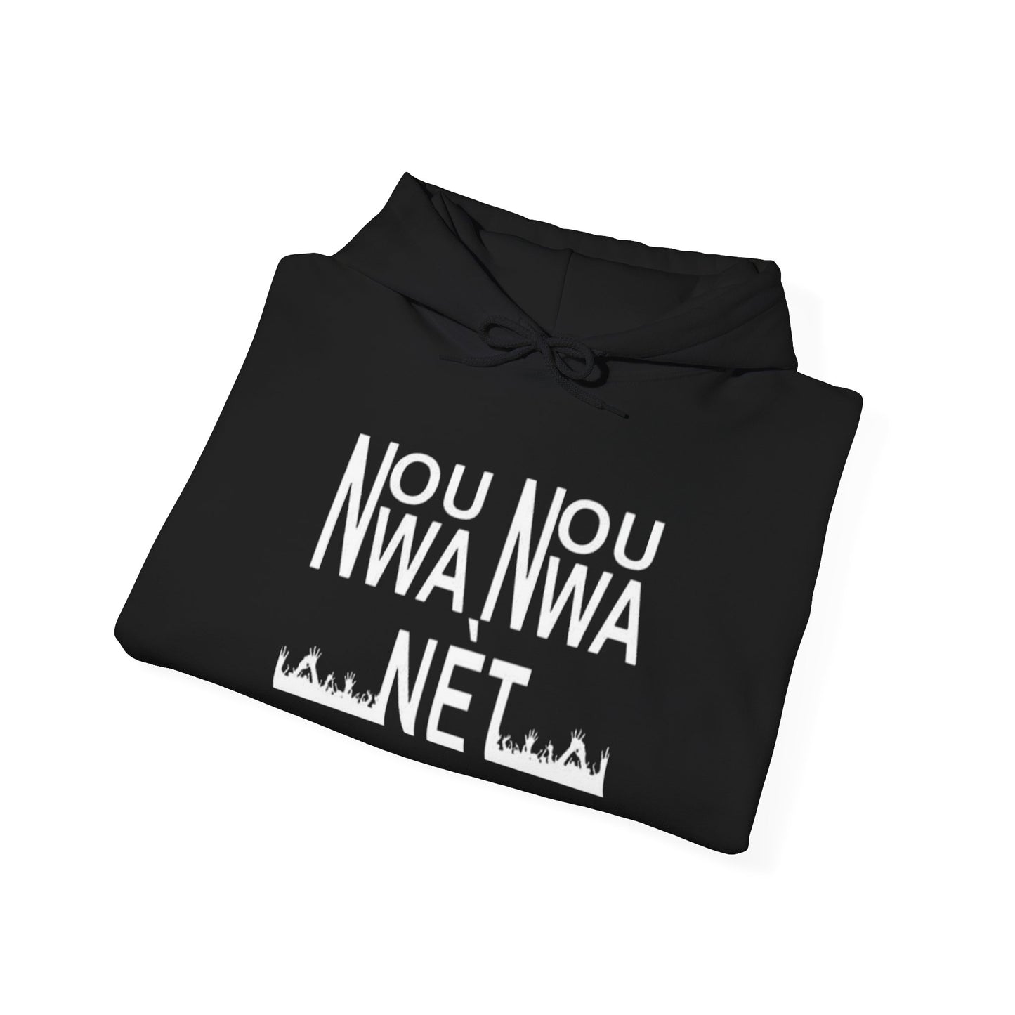 Minimalist Unisex Heavy Blend Hoodie - Soft White Sweatshirt for Casual Style