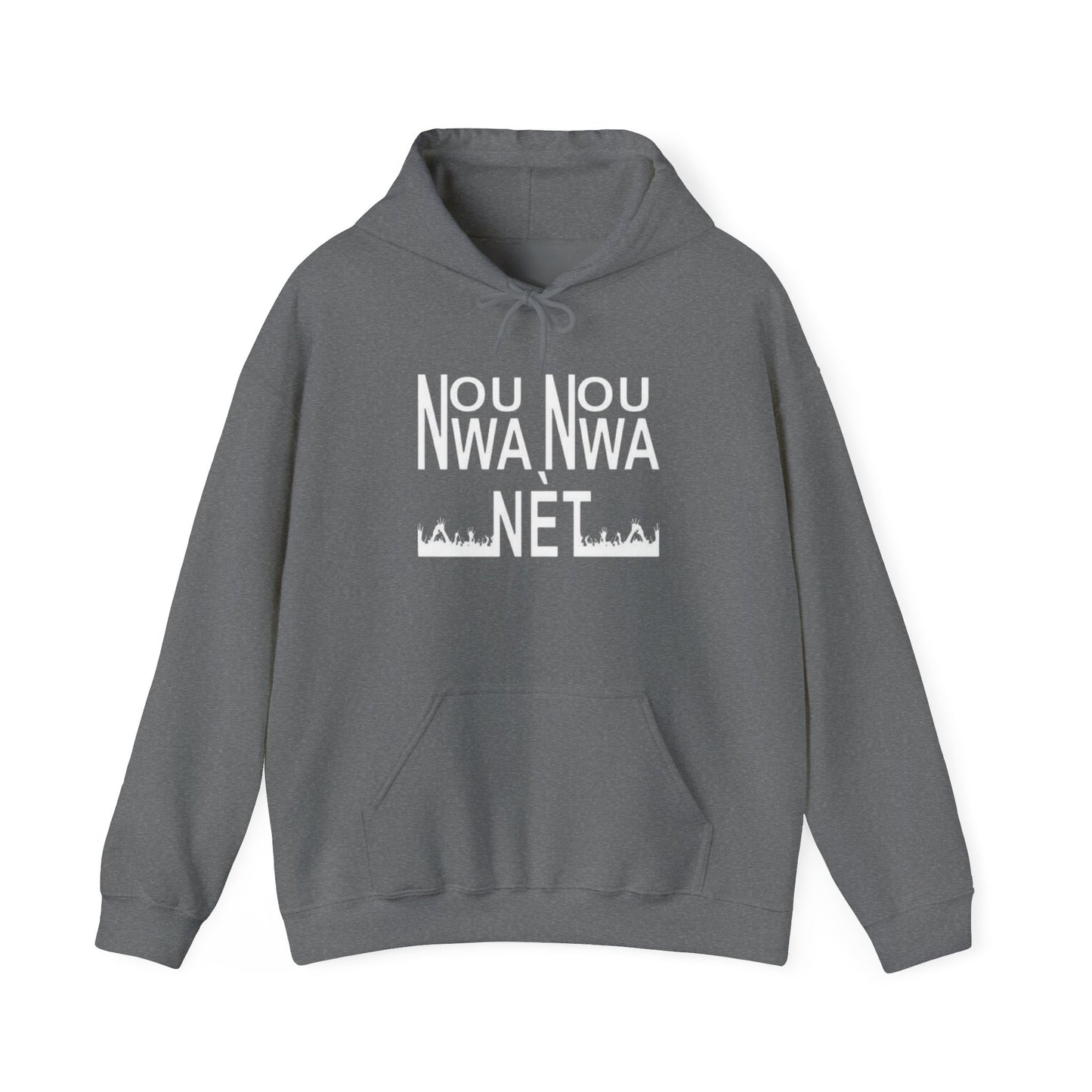 Minimalist Unisex Heavy Blend Hoodie - Soft White Sweatshirt for Casual Style