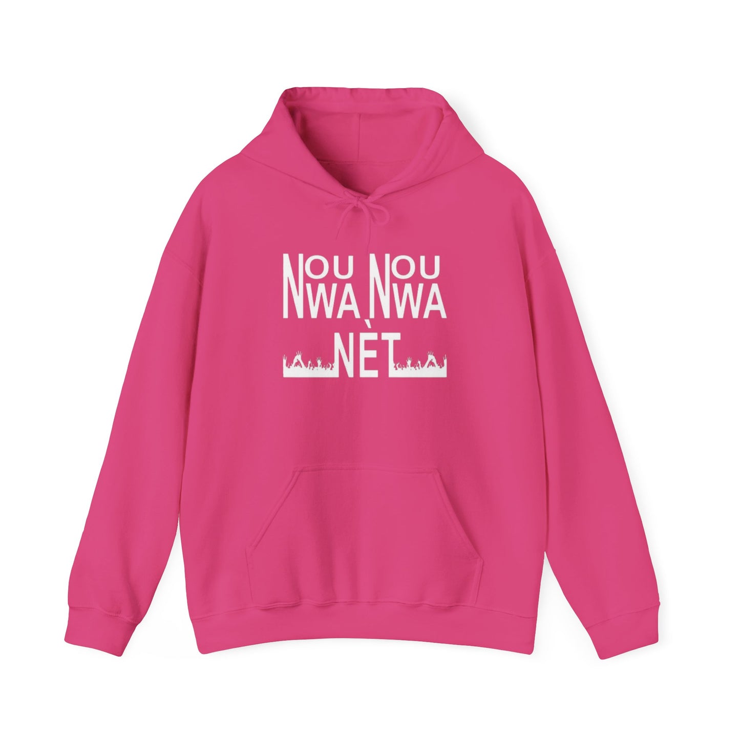 Minimalist Unisex Heavy Blend Hoodie - Soft White Sweatshirt for Casual Style