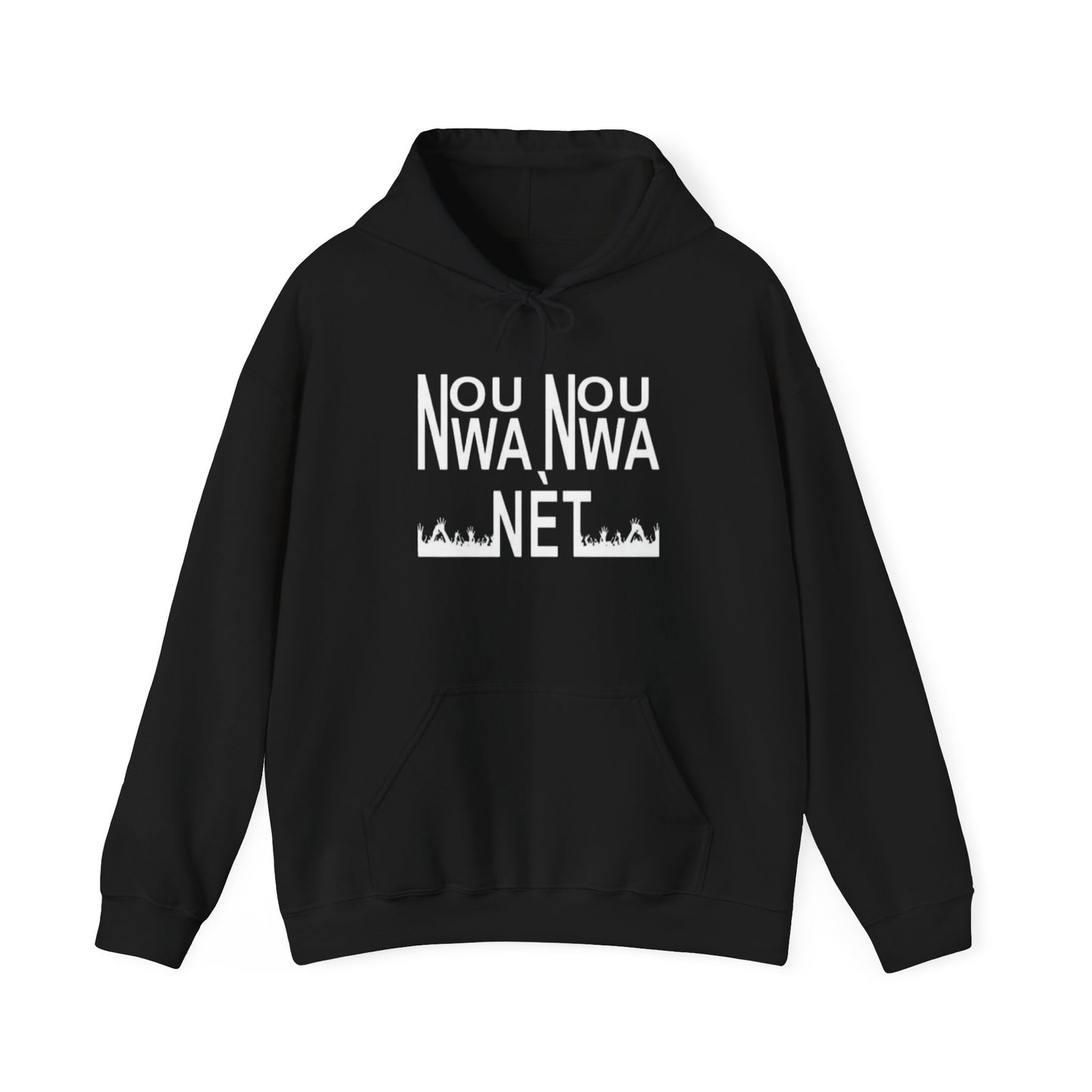 Minimalist Unisex Heavy Blend Hoodie - Soft White Sweatshirt for Casual Style