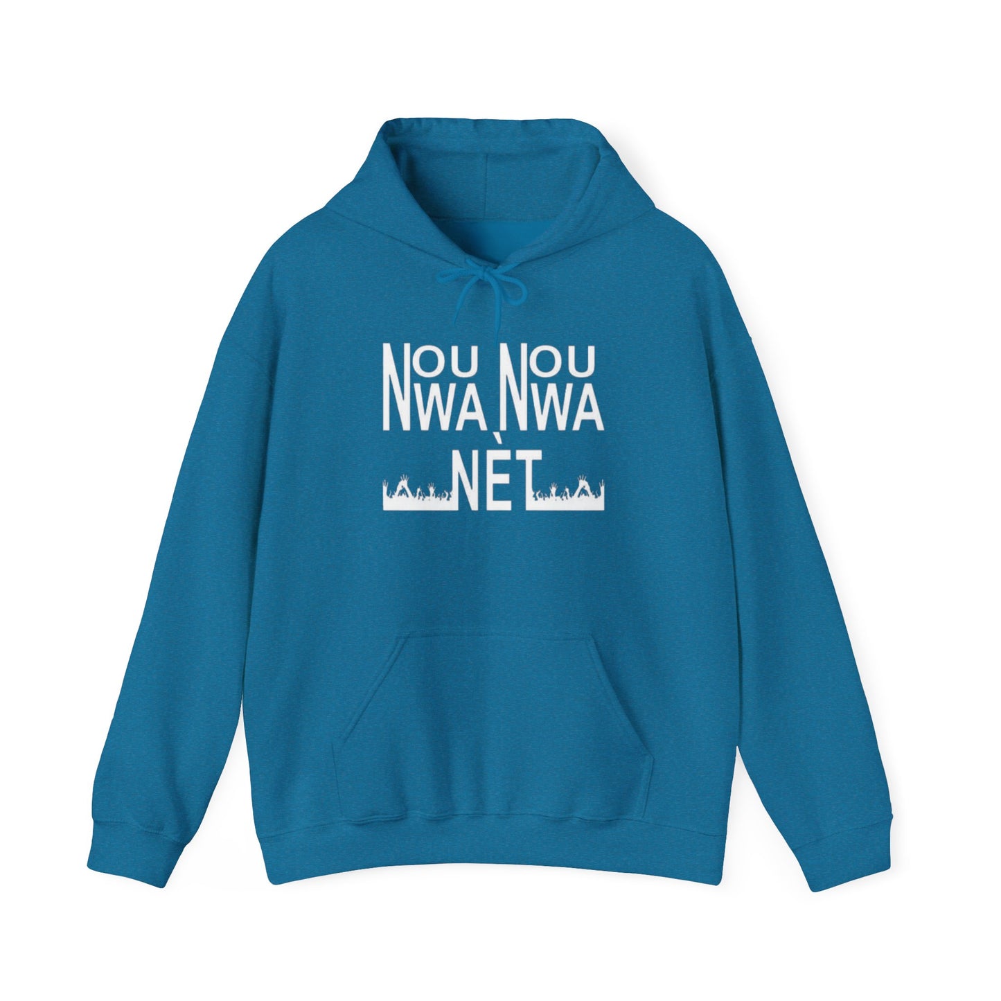 Minimalist Unisex Heavy Blend Hoodie - Soft White Sweatshirt for Casual Style