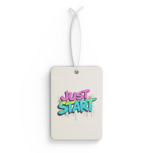 Vibrant Car Air Freshener - Just Start Tag, Car Decor, Gift for Car Lovers, Freshener for Road Trips, Fun Travel Accessory, [...]