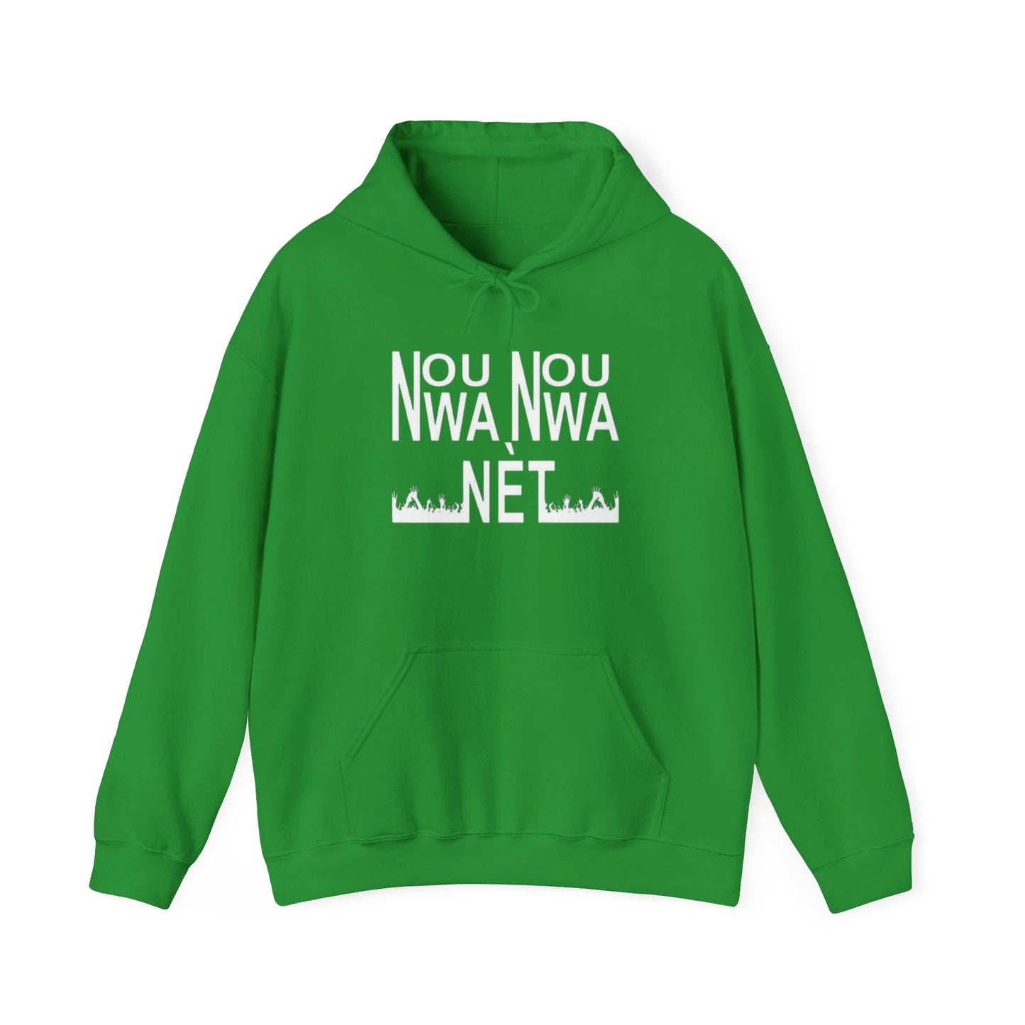 Minimalist Unisex Heavy Blend Hoodie - Soft White Sweatshirt for Casual Style