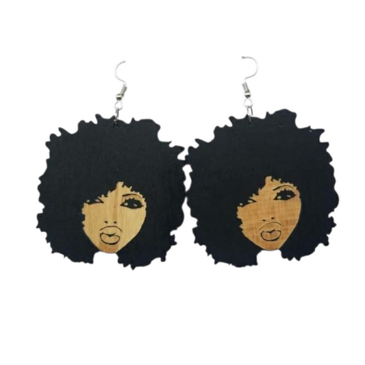 Afro Queen Statement Earrings.Lightweight, Bold & Unapologetically You